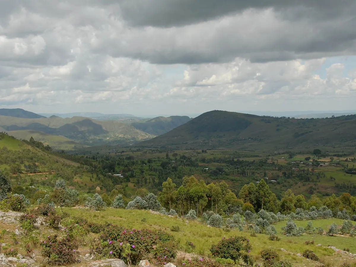 Hills and countryside of Burundi