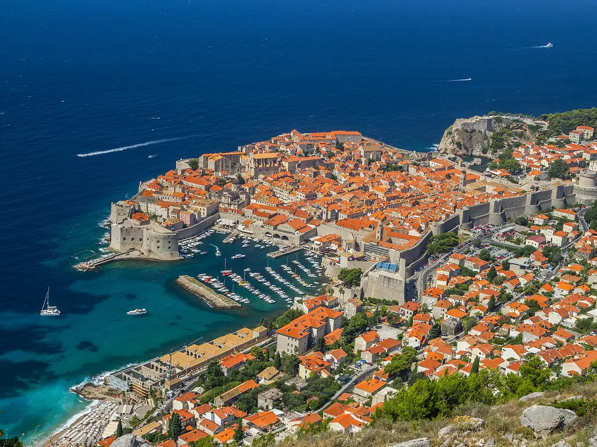 Old city walls of Dubrovnik, Croatia