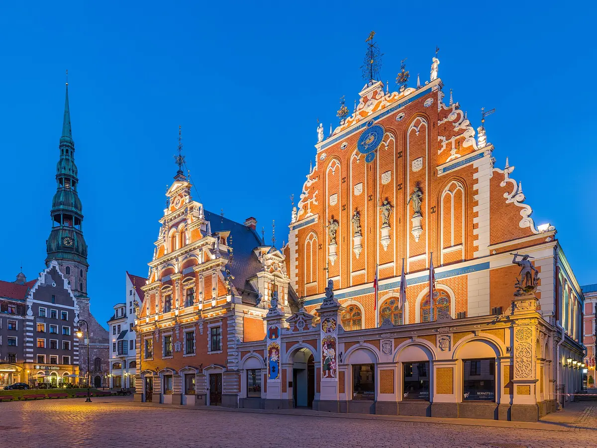 House of the Blackheads and St. Peter's Church, Riga, Latvia