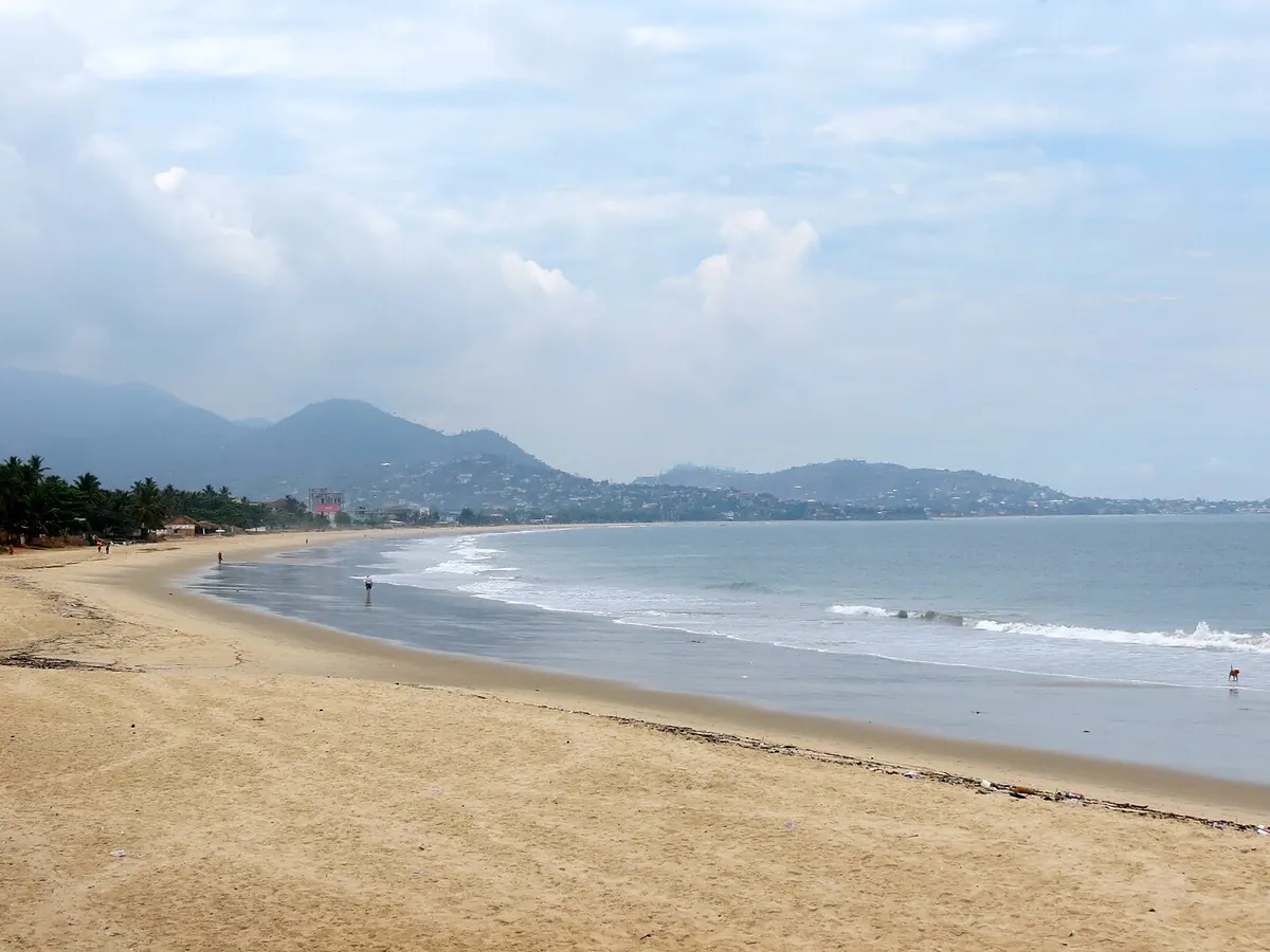 Beach in Freetown, Sierra Leone