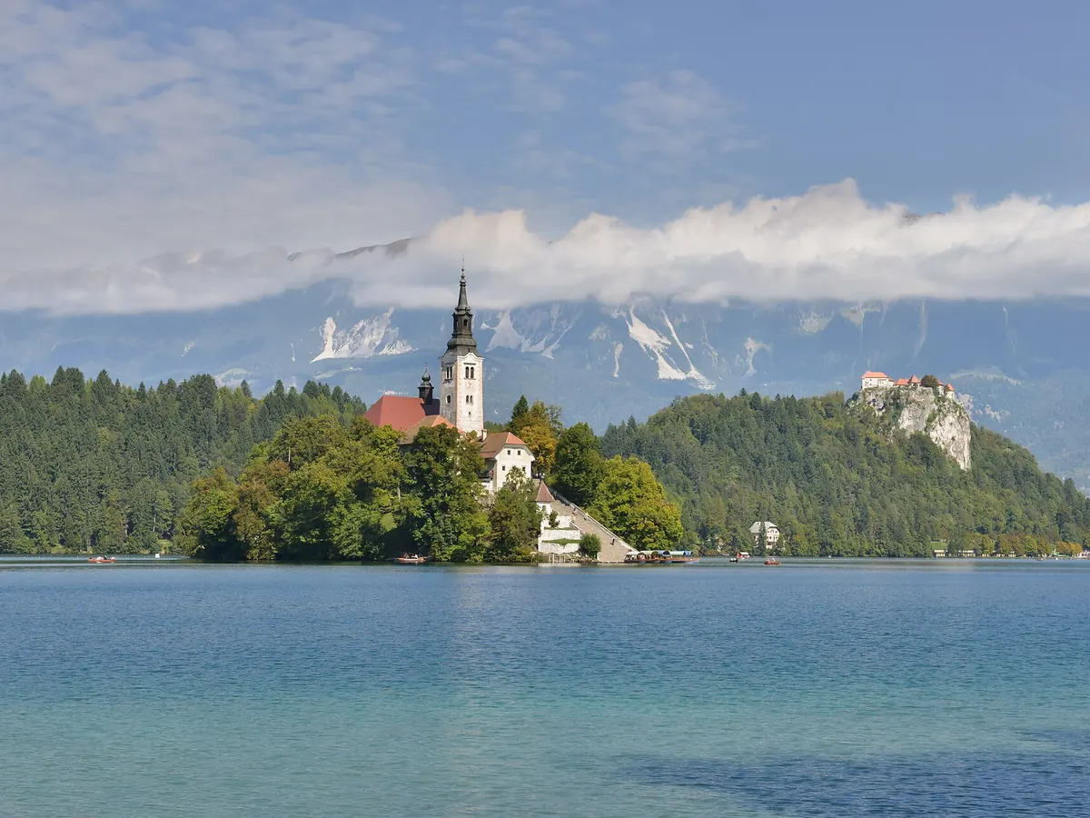 Lake Bled with Bled Island, Slovenia