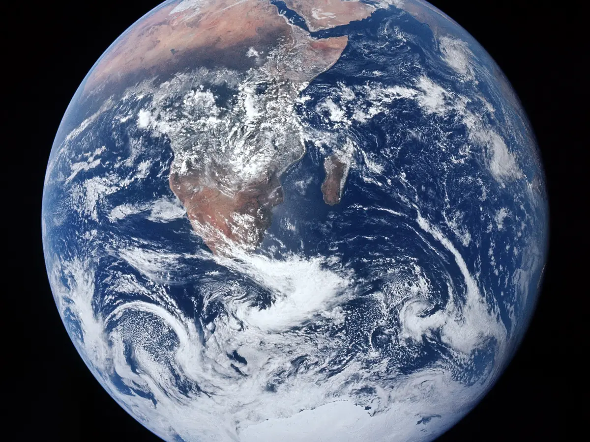 The Blue Marble: Earth photographed by the Apollo 17 crew