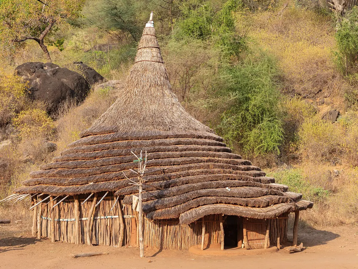 Traditional village in Kimotong, South Sudan